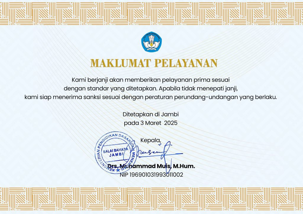 Maklumat Pelayanan
